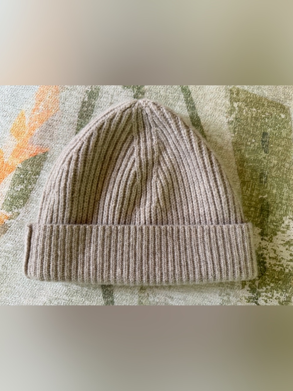 Everlane Cashmere Ribbed Beanie - Oat
